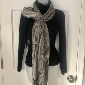 Fitted Black Turtleneck Sweater